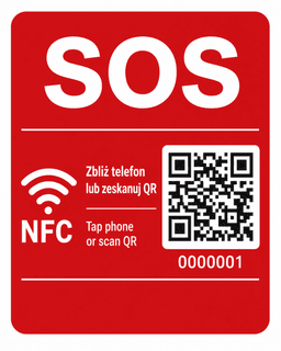 Naklejka SOS